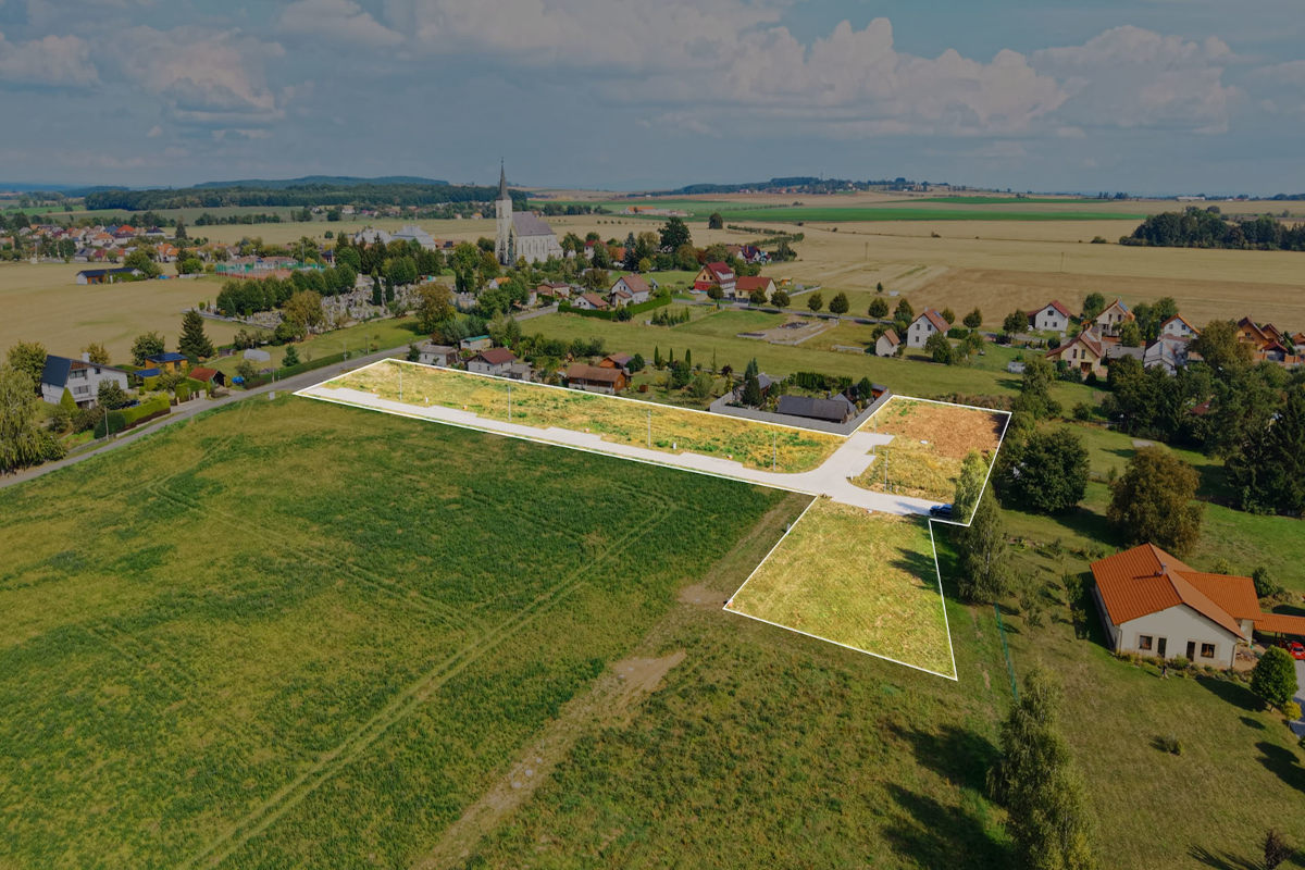 Stavební pozemky v Mokrovousech na prodej